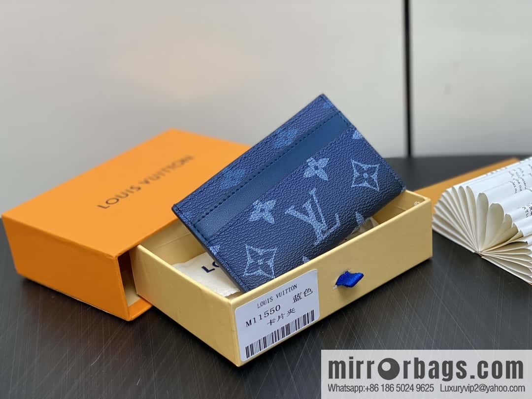 [Boutique‑grade] M11550 blue, card bag wallet series, card clip