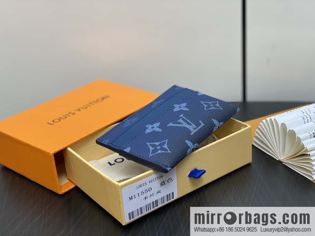 [Boutique‑grade] M11550 blue, card bag wallet series, card clip