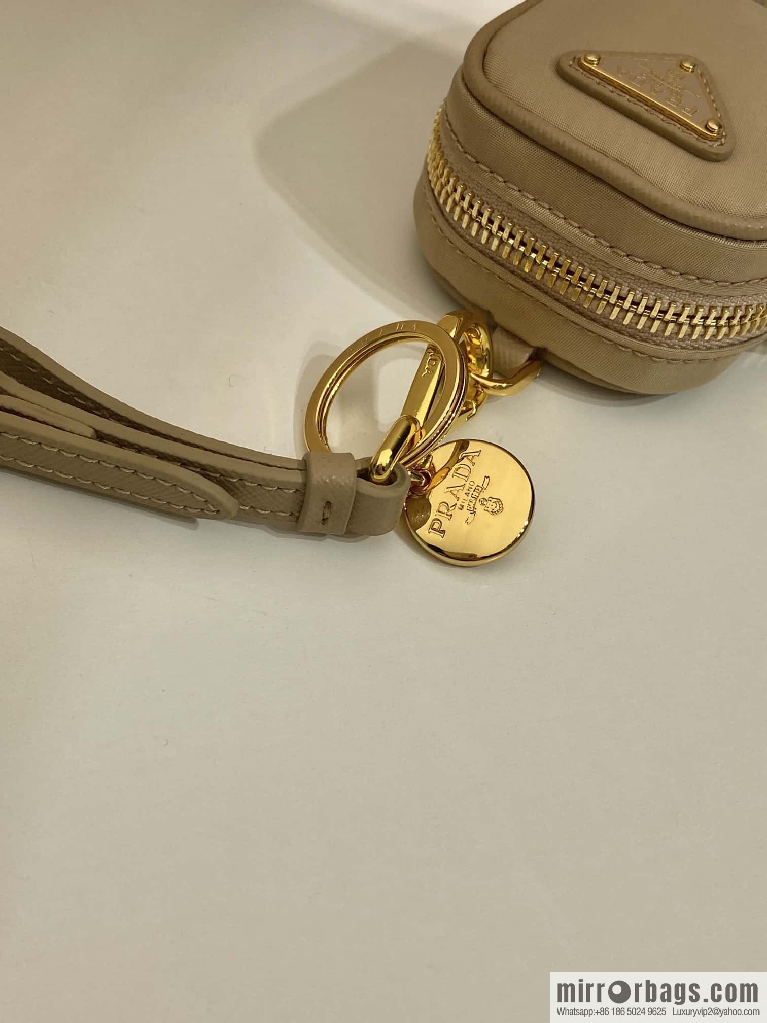 PRADA 🎉 Mini Bag 🎉 1TT200 New 🎉🎉 apricot