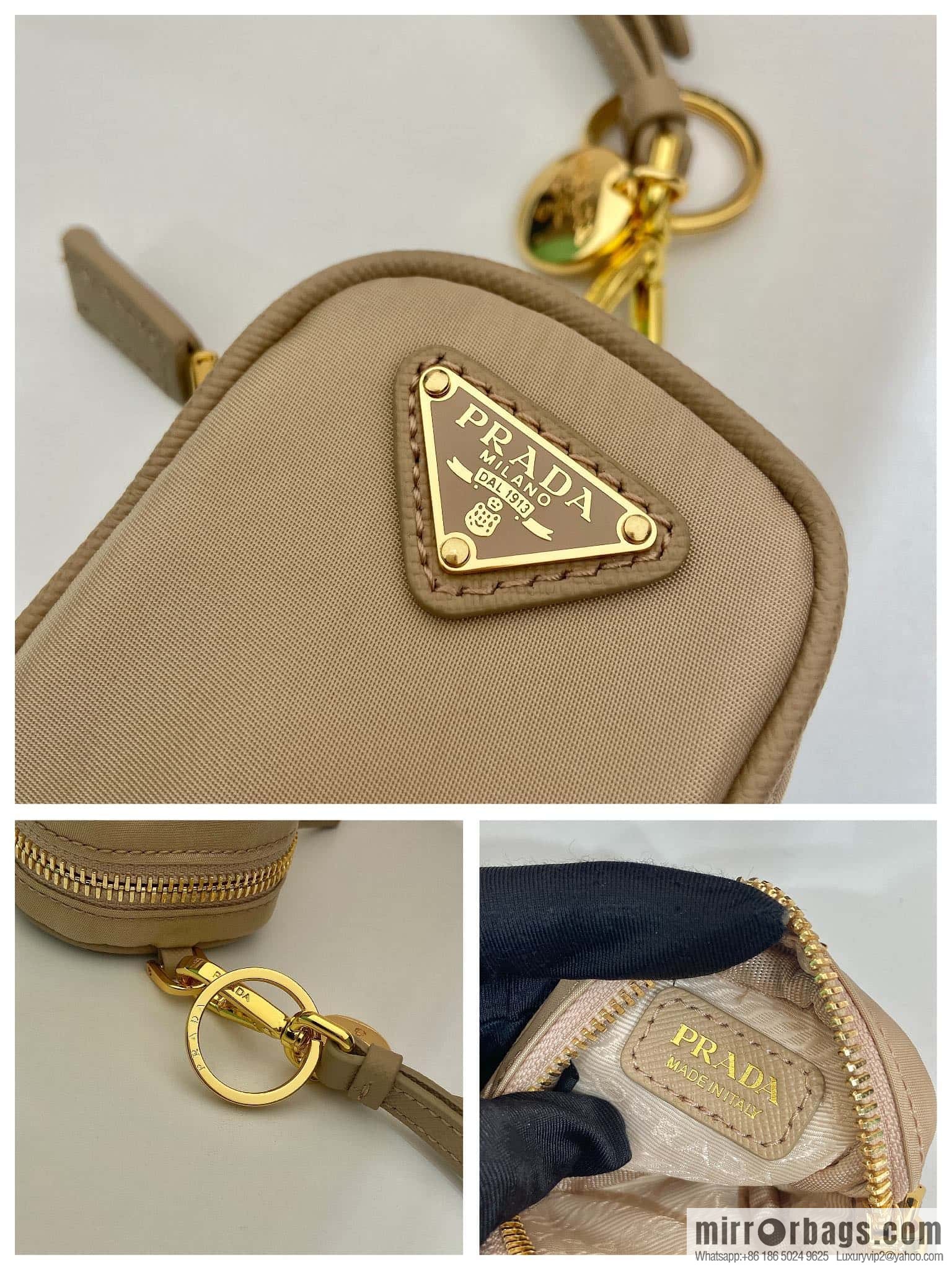 PRADA 🎉 Mini Bag 🎉 1TT200 New 🎉🎉 apricot
