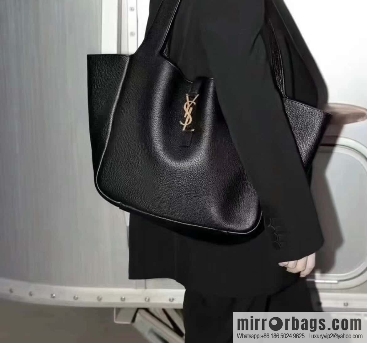 YSL Soft Deer Leather Tote Bag 763435