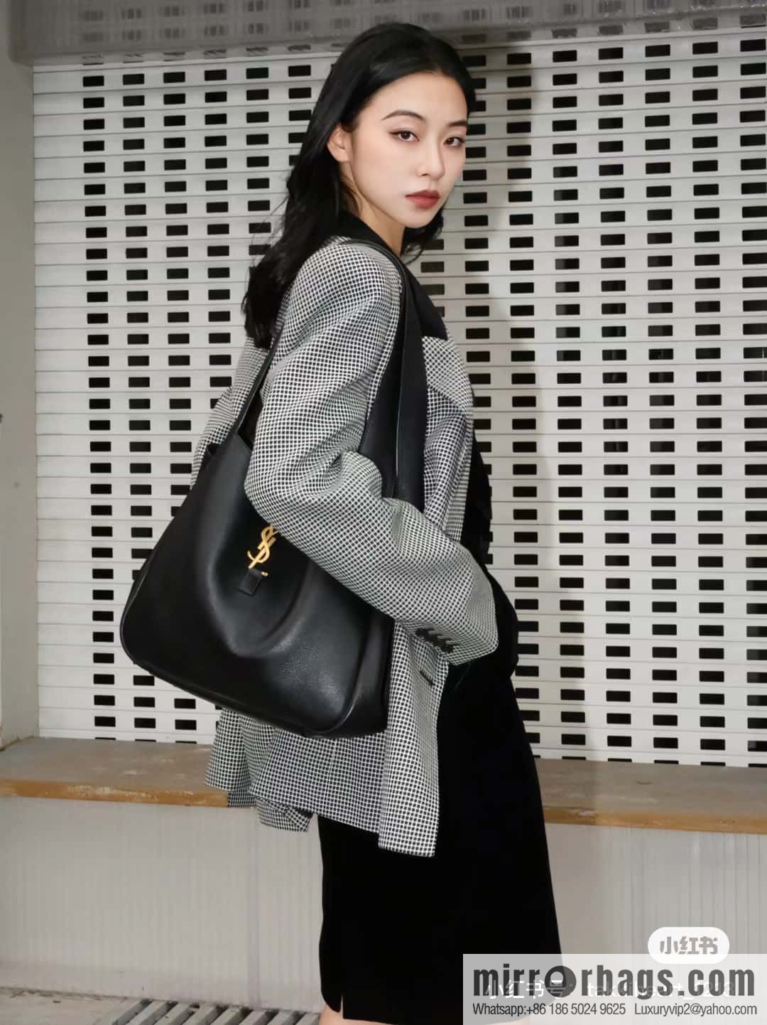 YSL Soft Deer Leather Tote Bag 763435