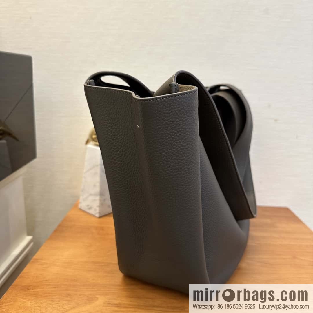 YSL Soft Deer Leather Tote Bag 763435 Light Musk