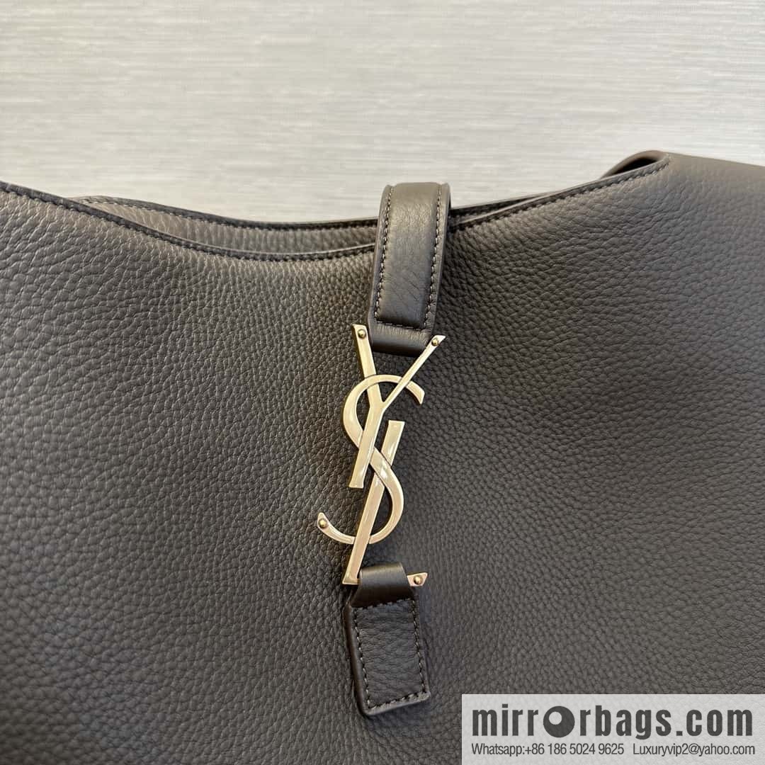 YSL Soft Deer Leather Tote Bag 763435 Light Musk