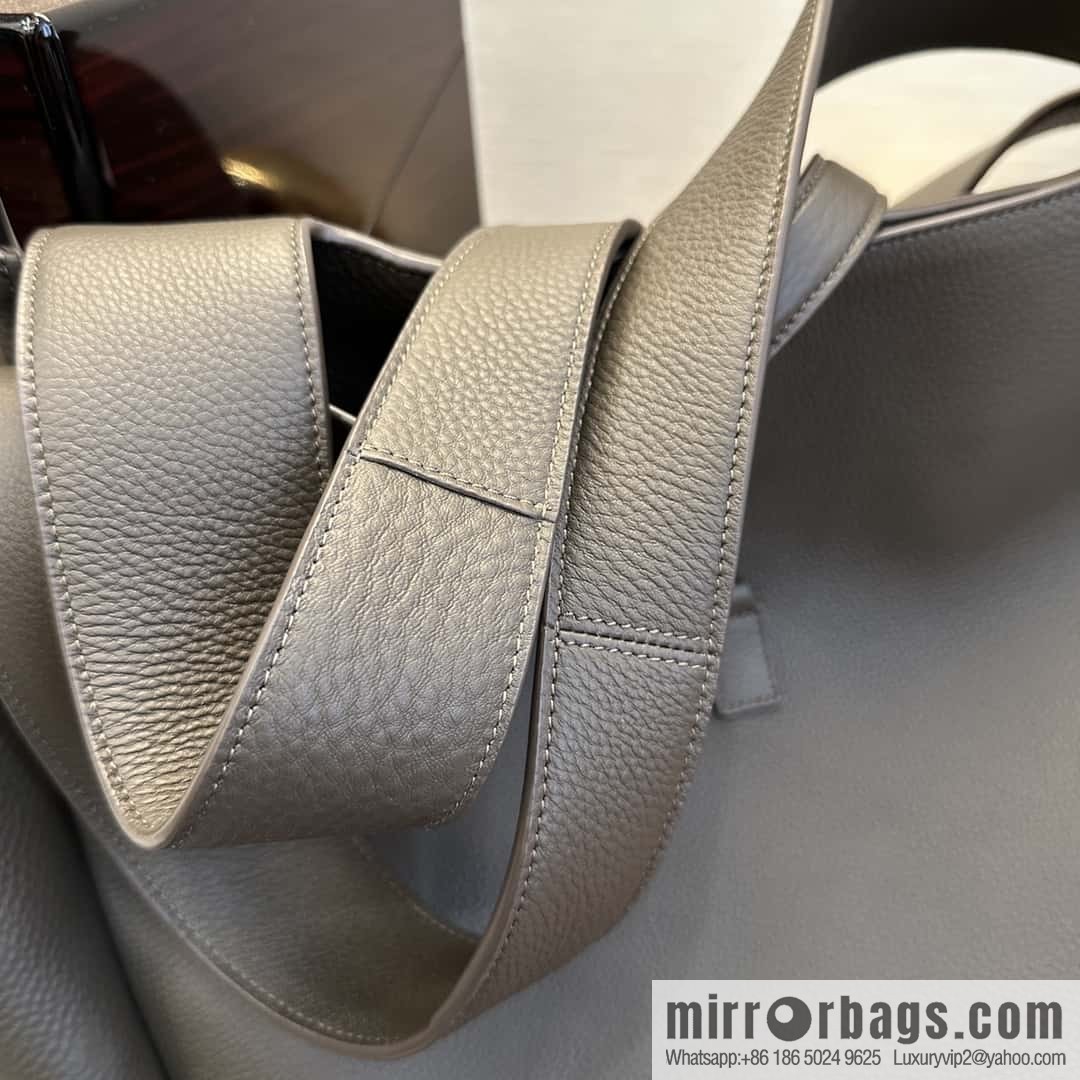 YSL Soft Deer Leather Tote Bag 763435 Light Musk