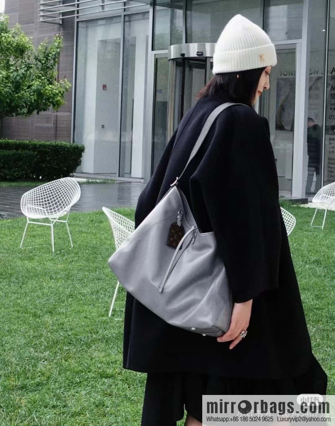 LV M12583 new CARRYALL DARK medium handbag of the season