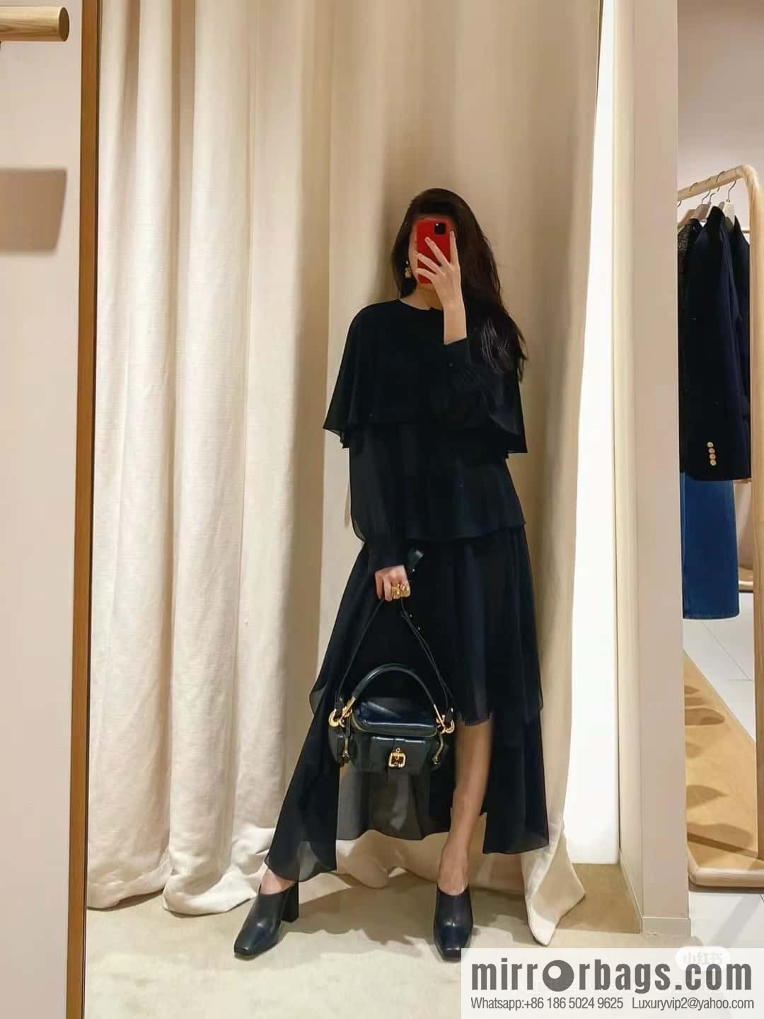Chloe 2024 Autumn and Winter New Camera Bag W0653 Black