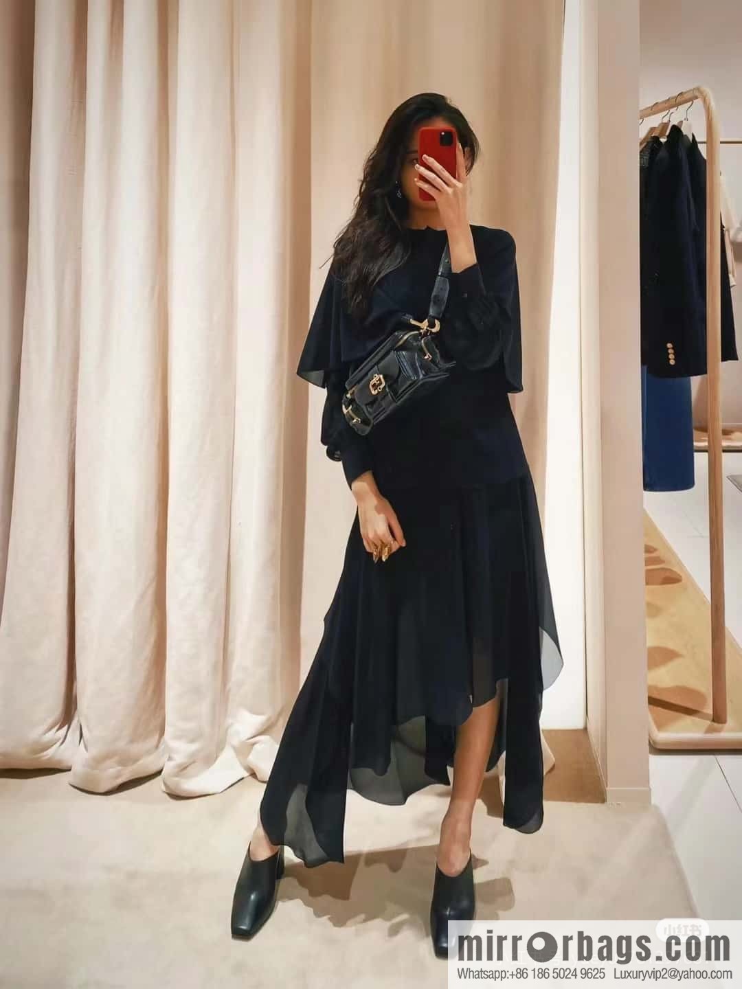 Chloe 2024 Autumn and Winter New Camera Bag W0653 Black