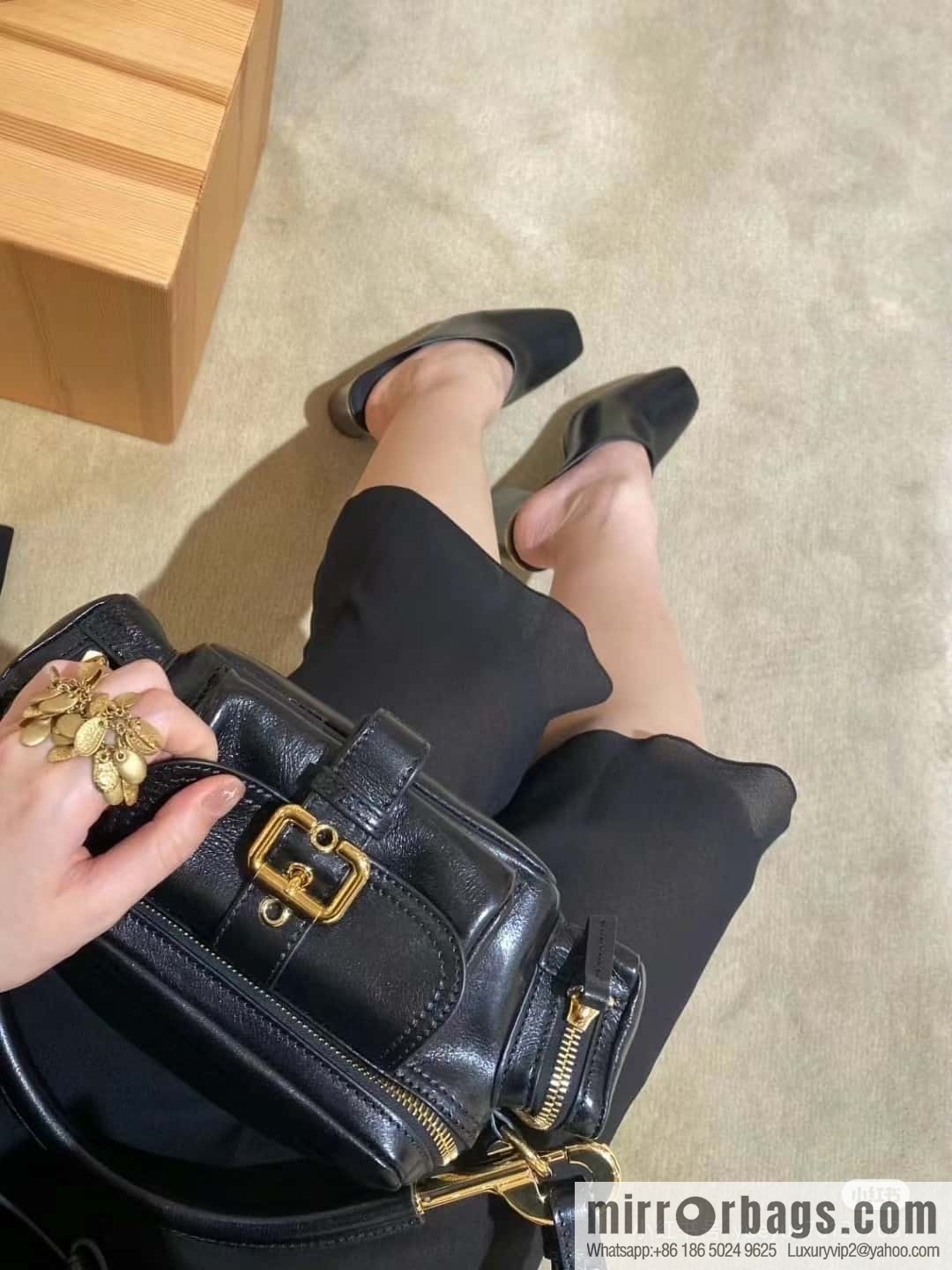 Chloe 2024 Autumn and Winter New Camera Bag W0653 Black