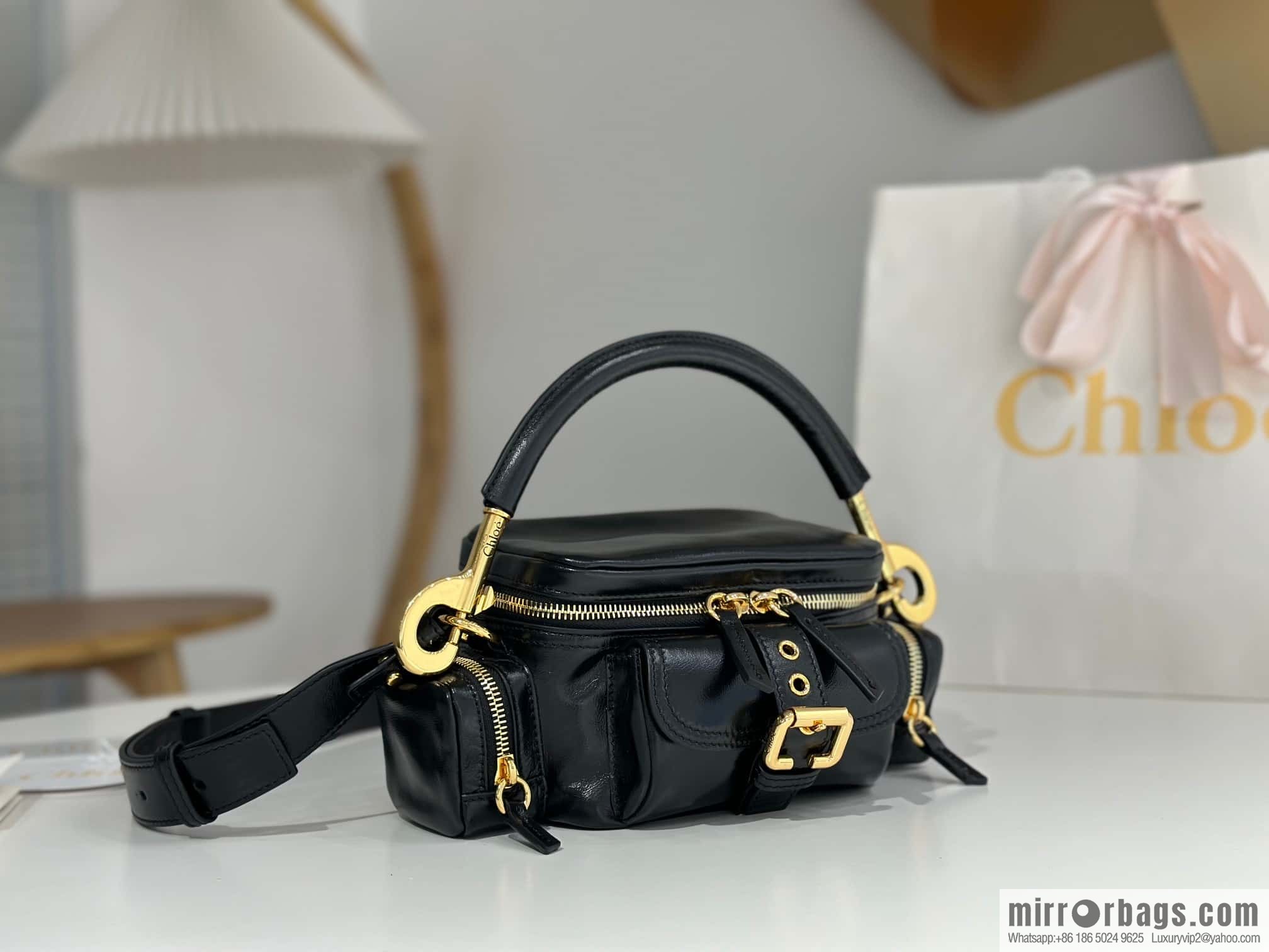 Chloe 2024 Autumn and Winter New Camera Bag W0653 Black
