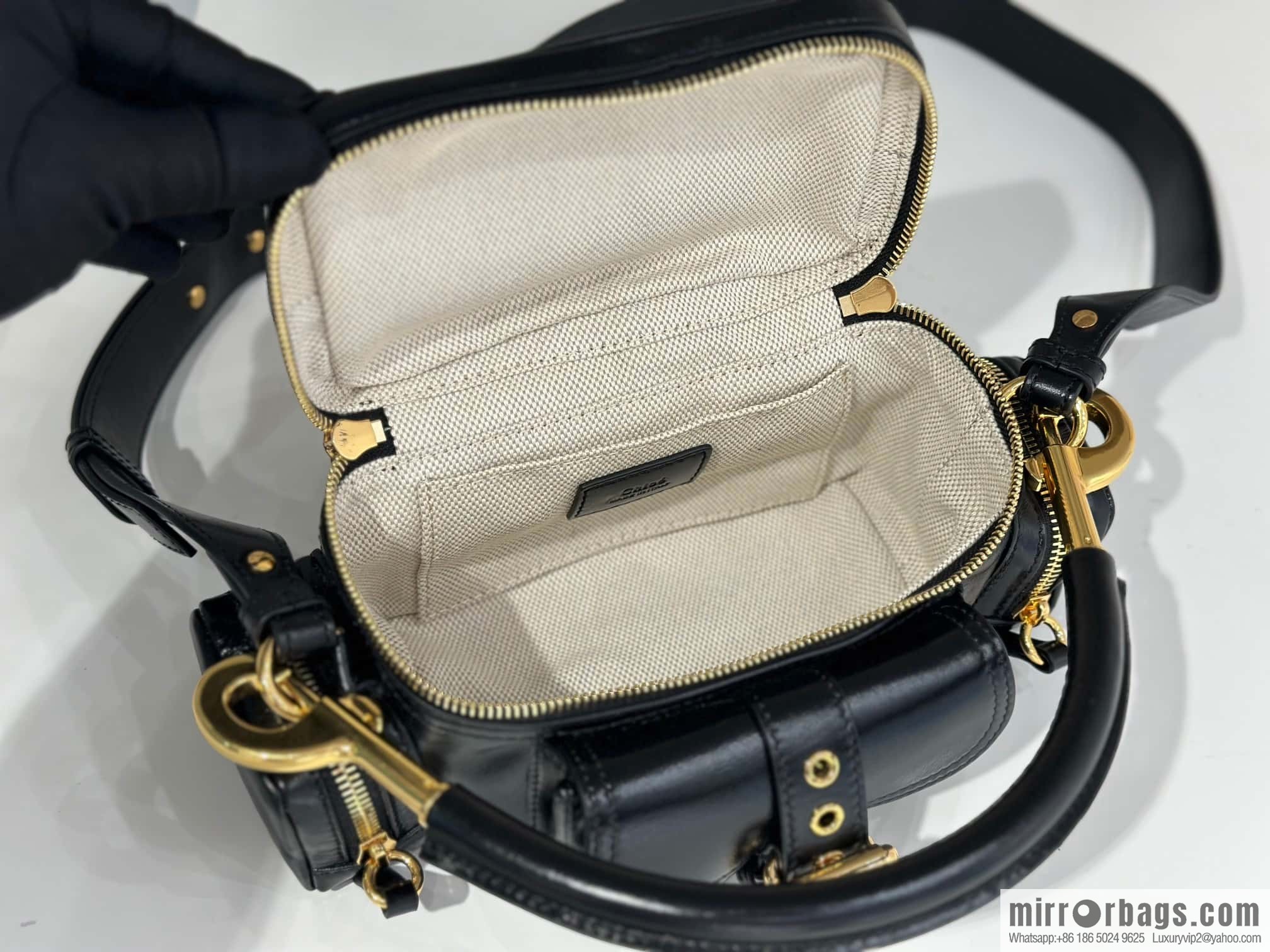 Chloe 2024 Autumn and Winter New Camera Bag W0653 Black