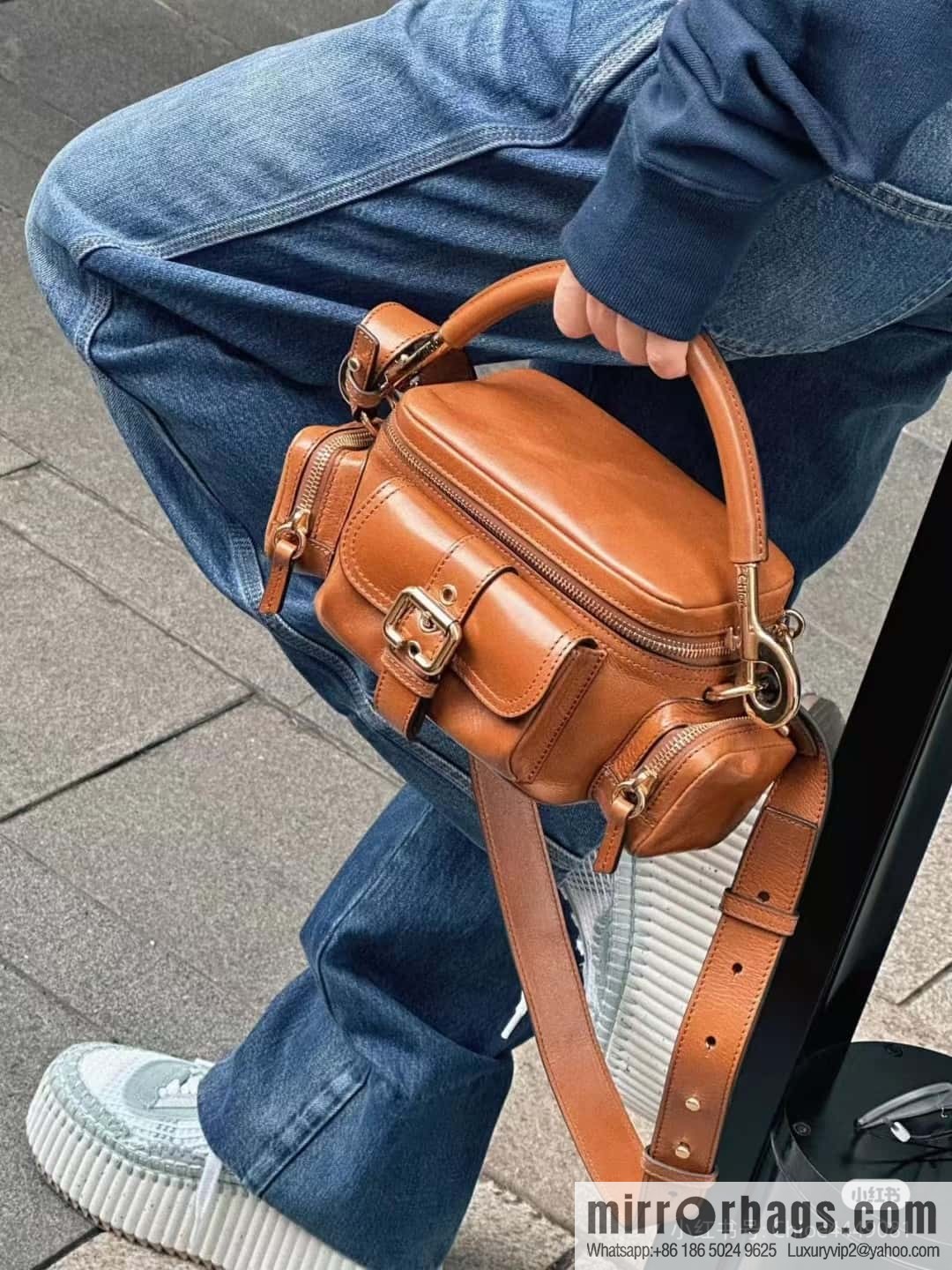 Chloe 2024 Autumn and Winter New Camera Bag W0653 Brown