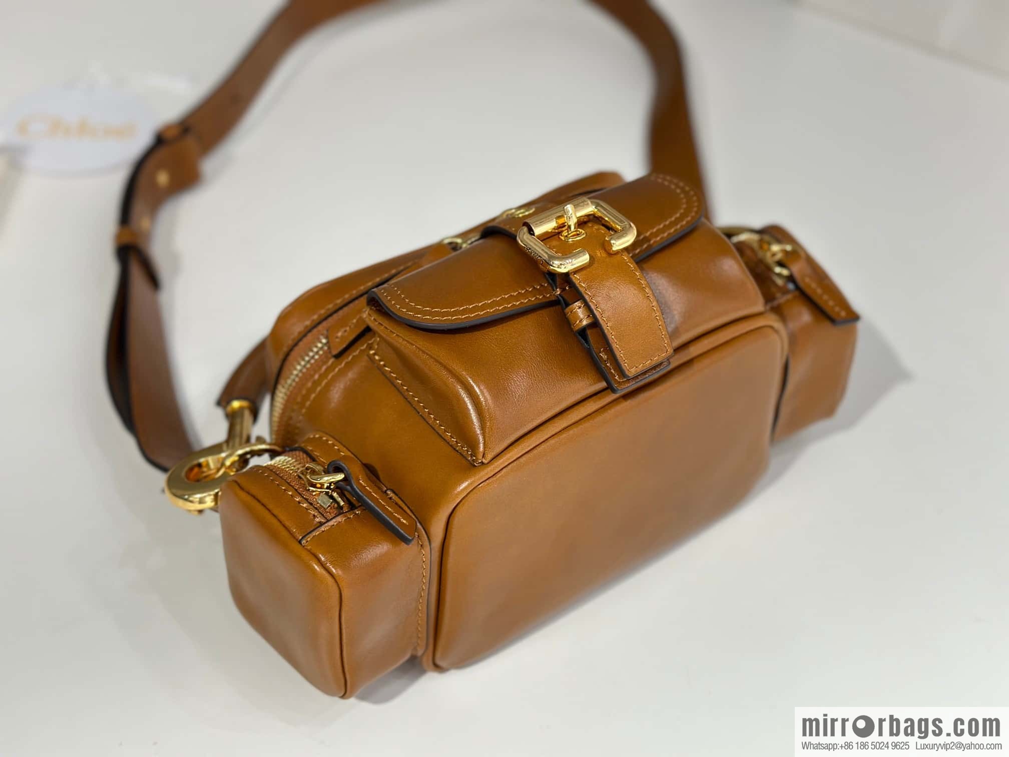 Chloe 2024 Autumn and Winter New Camera Bag W0653 Brown