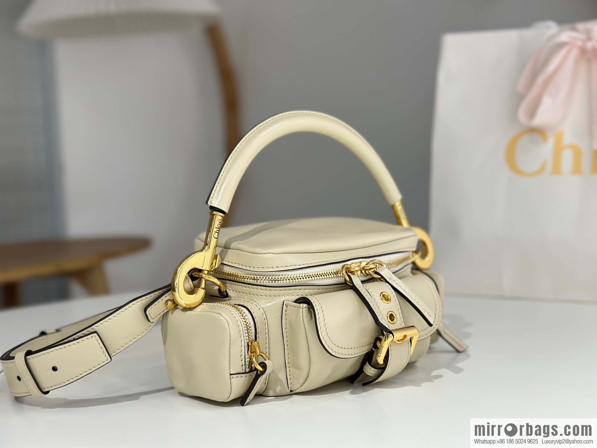 Chloe 2024 New Camera Bag W0653 White