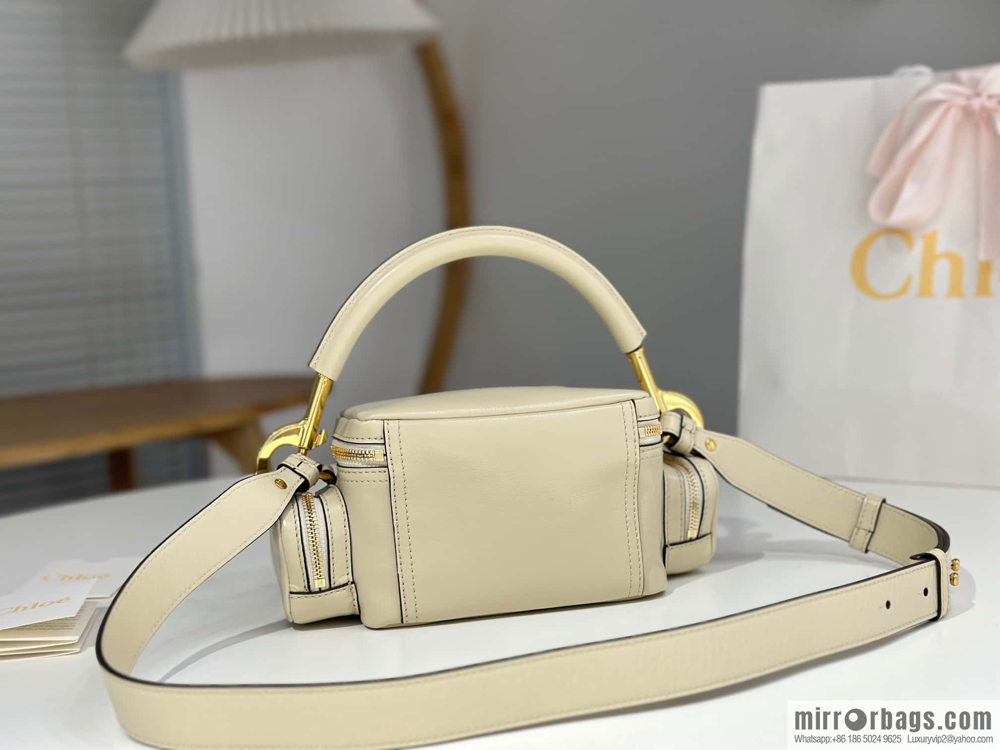 Chloe 2024 New Camera Bag W0653 White