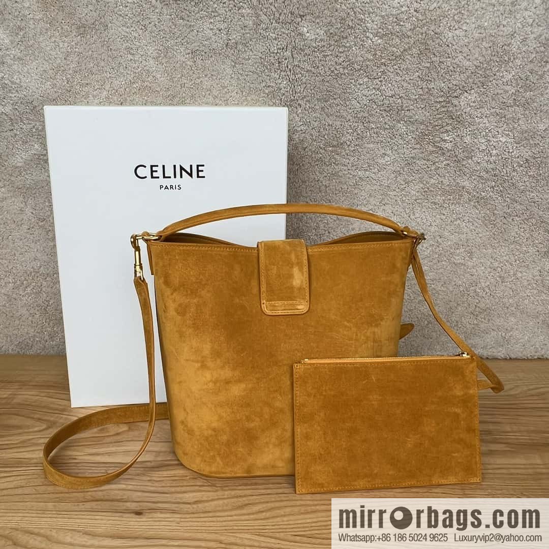 CELINE LOUISE Medium Cowhide Suede Handbag 116613