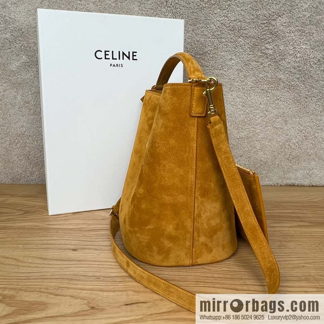 CELINE LOUISE Medium Cowhide Suede Handbag 116613