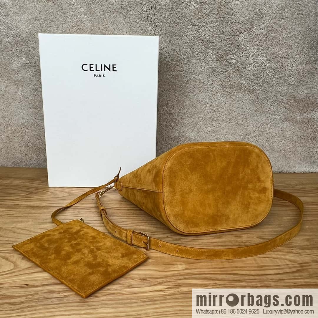 CELINE LOUISE Medium Cowhide Suede Handbag 116613