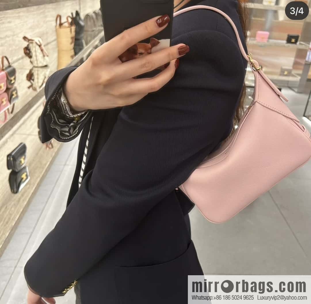 CELINE ROMY Mini Soft Cow Leather Handbag 10K123 Pink