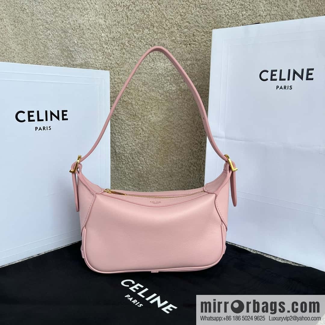 CELINE ROMY Mini Soft Cow Leather Handbag 10K123 Pink
