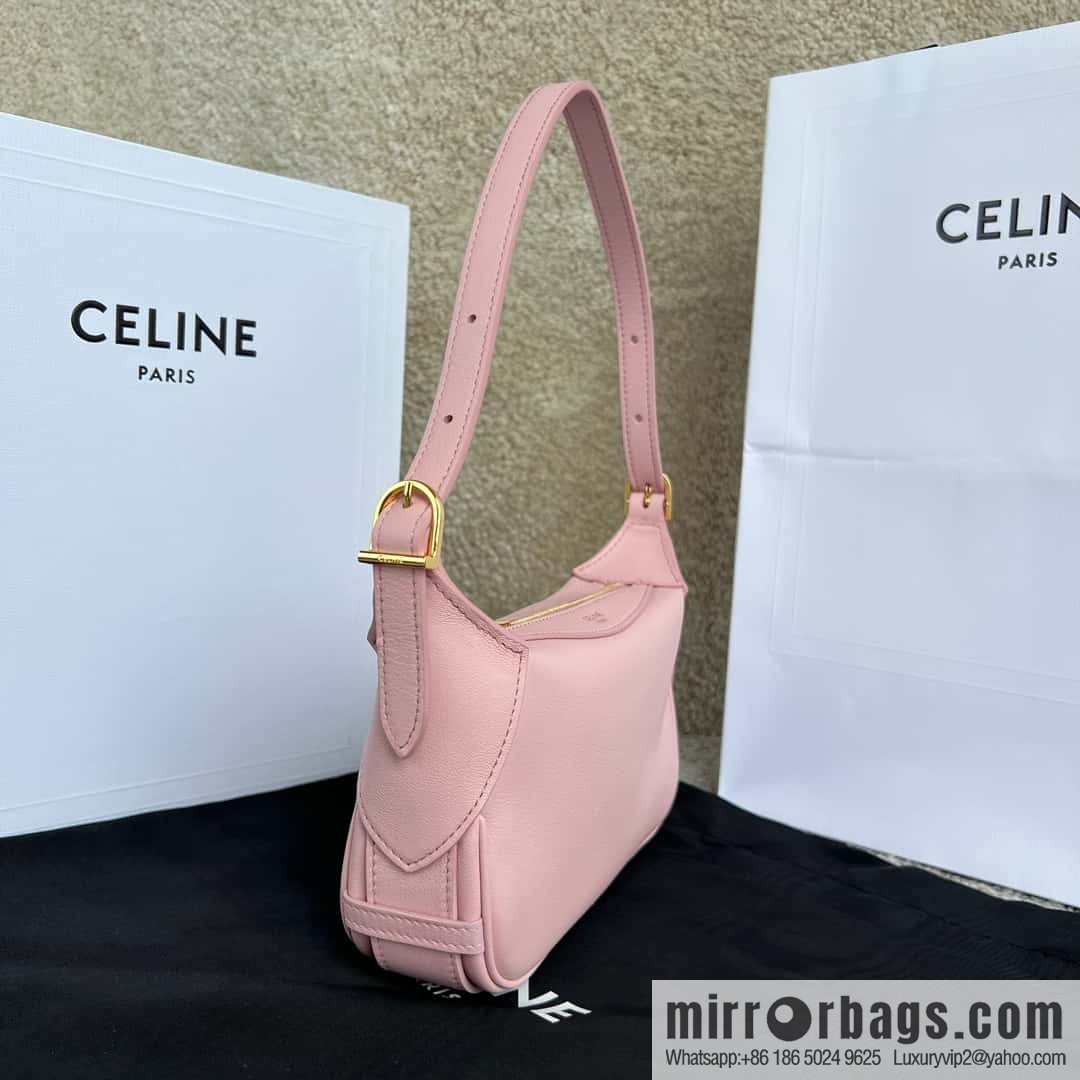 CELINE ROMY Mini Soft Cow Leather Handbag 10K123 Pink