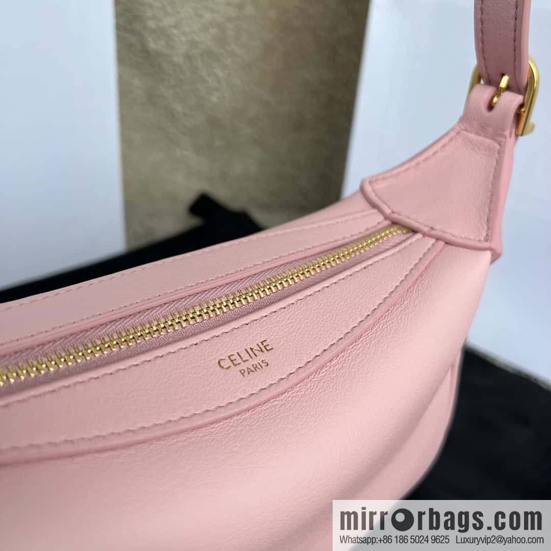 CELINE ROMY Mini Soft Cow Leather Handbag 10K123 Pink