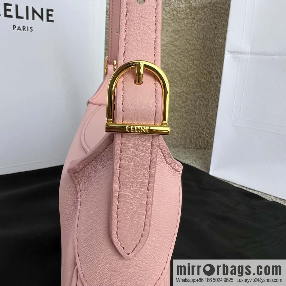 CELINE ROMY Mini Soft Cow Leather Handbag 10K123 Pink