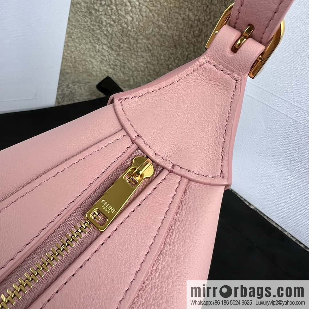 CELINE ROMY Mini Soft Cow Leather Handbag 10K123 Pink