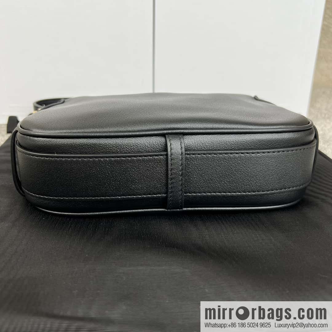 CELINE ROMY Mini Soft Cow Leather Handbag 10K123 Black