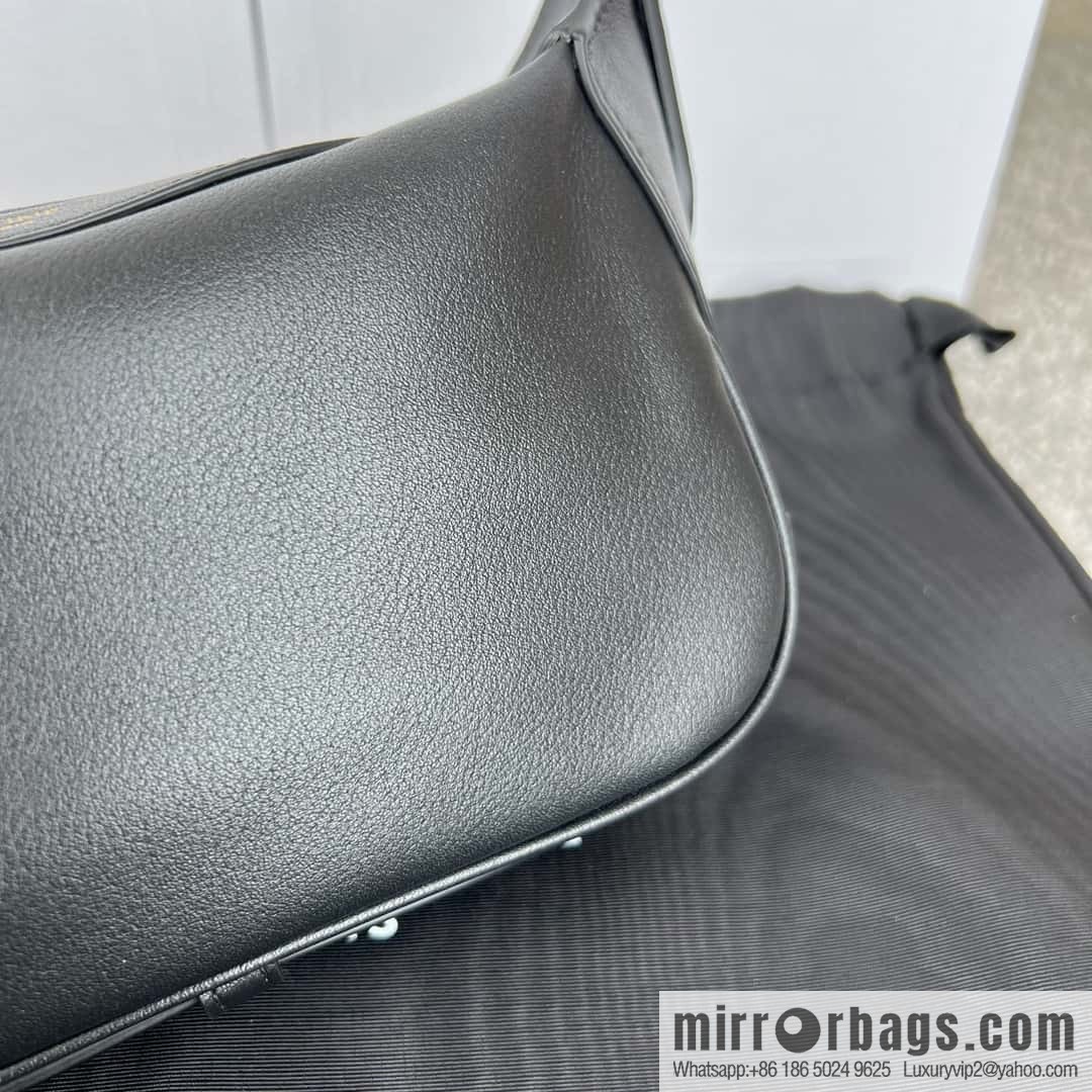 CELINE ROMY Mini Soft Cow Leather Handbag 10K123 Black