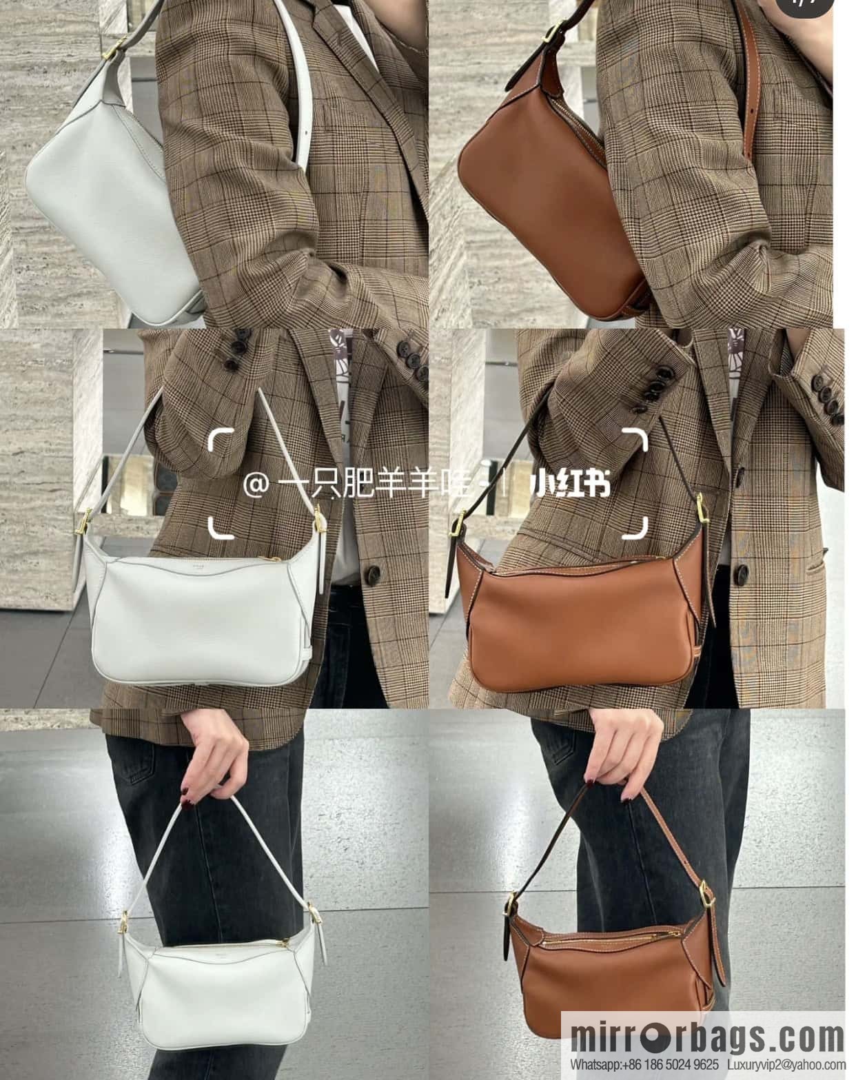 CELINE ROMY Mini Soft Cow Leather Handbag 10K123 White