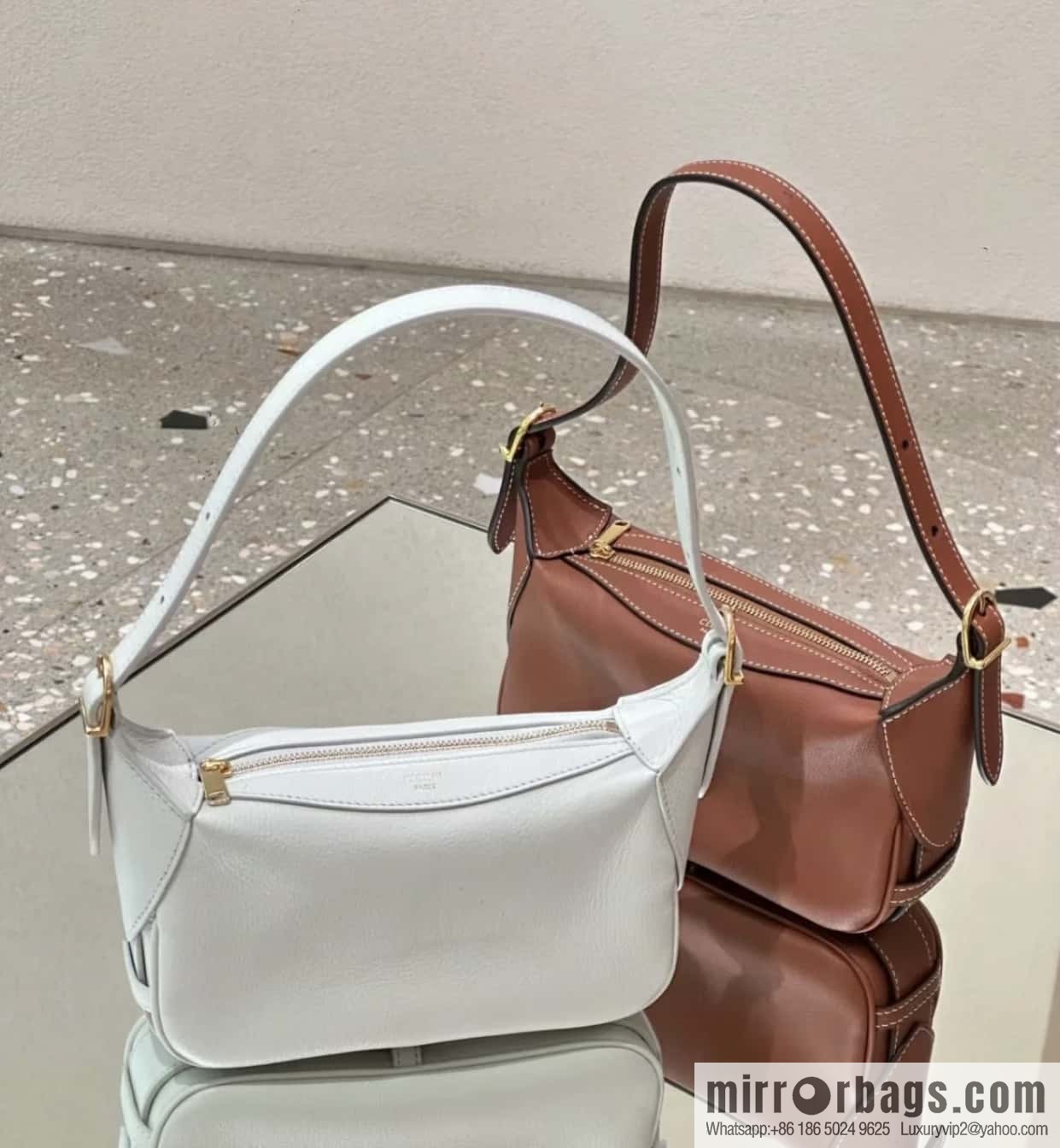 CELINE ROMY Mini Soft Cow Leather Handbag 10K123 White