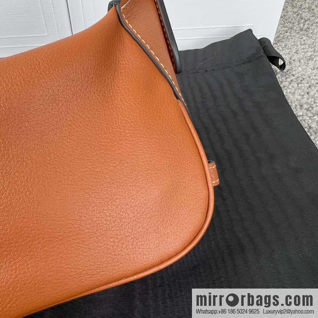 CELINE ROMY Mini Soft Cow Leather Handbag 10K123 Brown