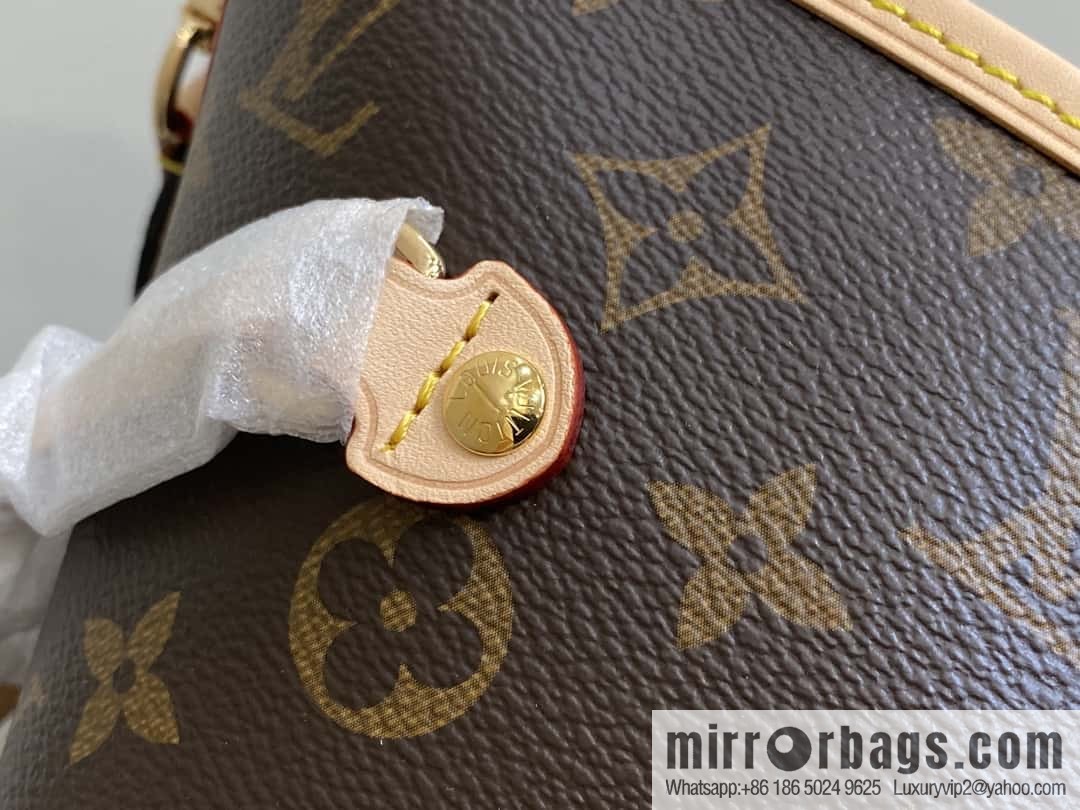 [Premium‑quality] M11947 presbyopia yellow, available on both sides, variable code chip version, shopping bag series NEVERFULL medium handbag