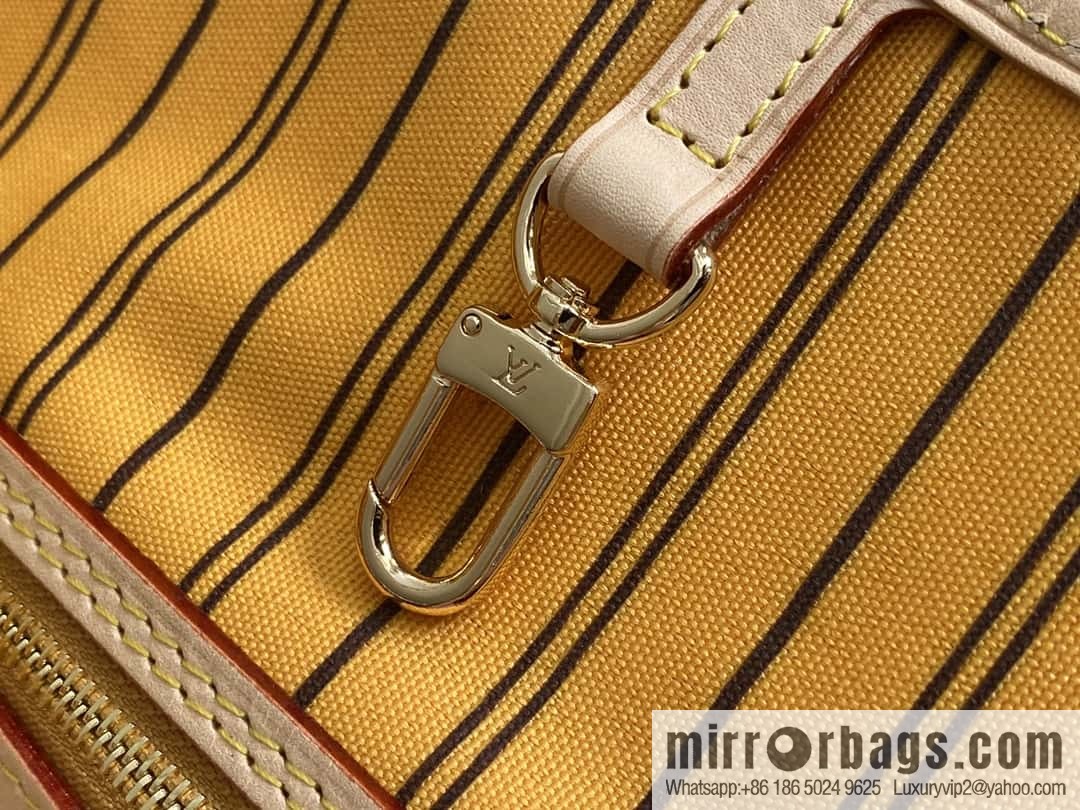 [Premium‑quality] M11947 presbyopia yellow, available on both sides, variable code chip version, shopping bag series NEVERFULL medium handbag