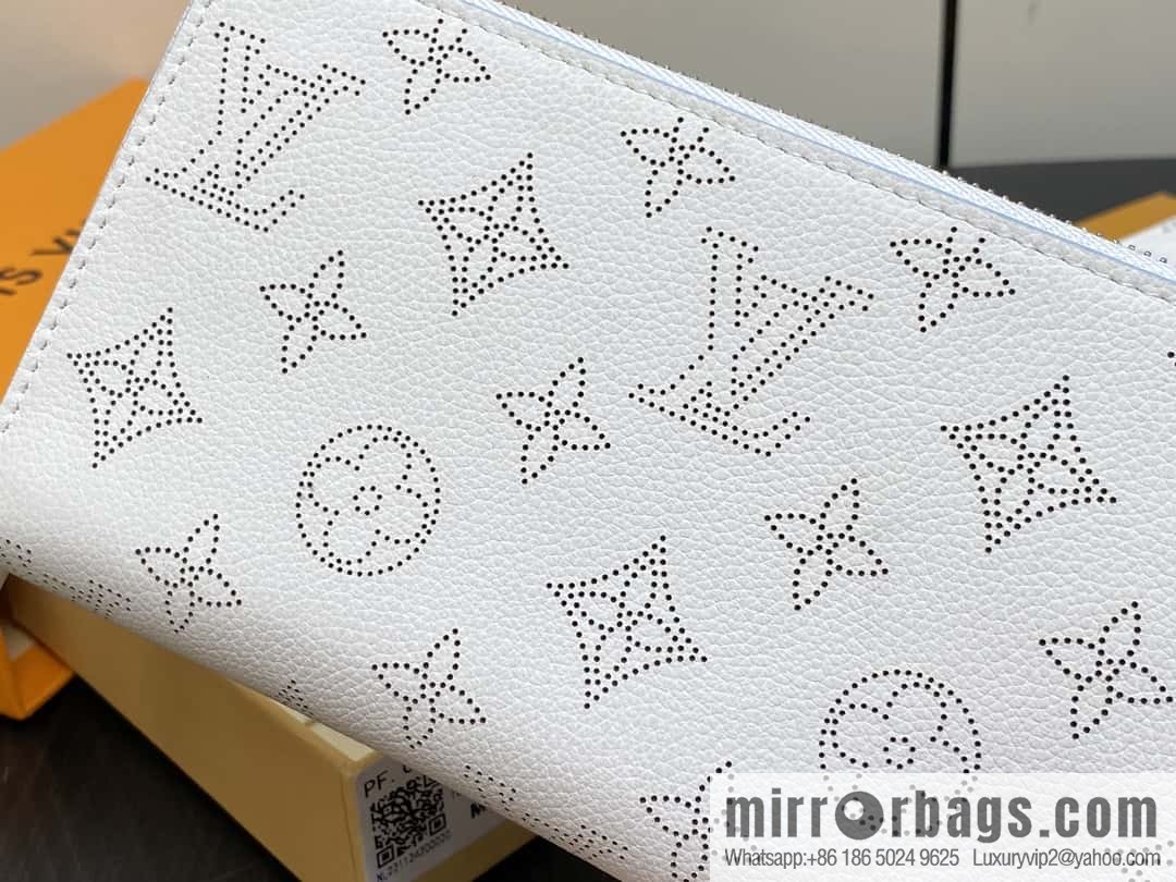 [Premium‑quality] M11745 white hollow, single zipper wallet series Zippy zipper wallet M60017 11745 white (hollow)