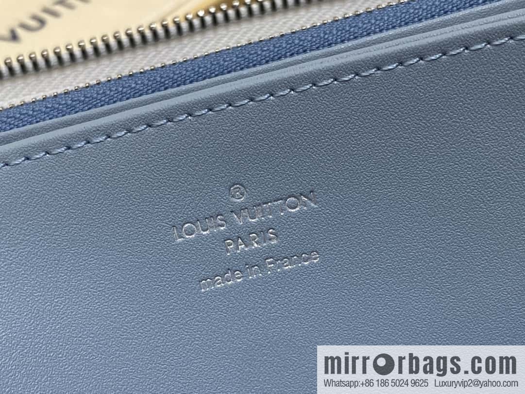 [Premium‑quality] M11745 white hollow, single zipper wallet series Zippy zipper wallet M60017 11745 white (hollow)