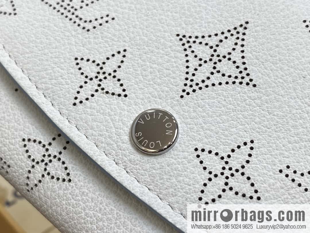 [Boutique‑grade] M11802 white hollow, full leather flip wallet series Iris Compact wallet M62542 11802 white (hollow)