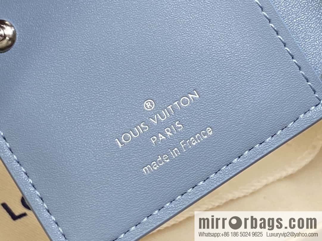 [Boutique‑grade] M11749 white hollow, full leather two-fold wallet series Clea wallet M80817 11749 white (hollow)
