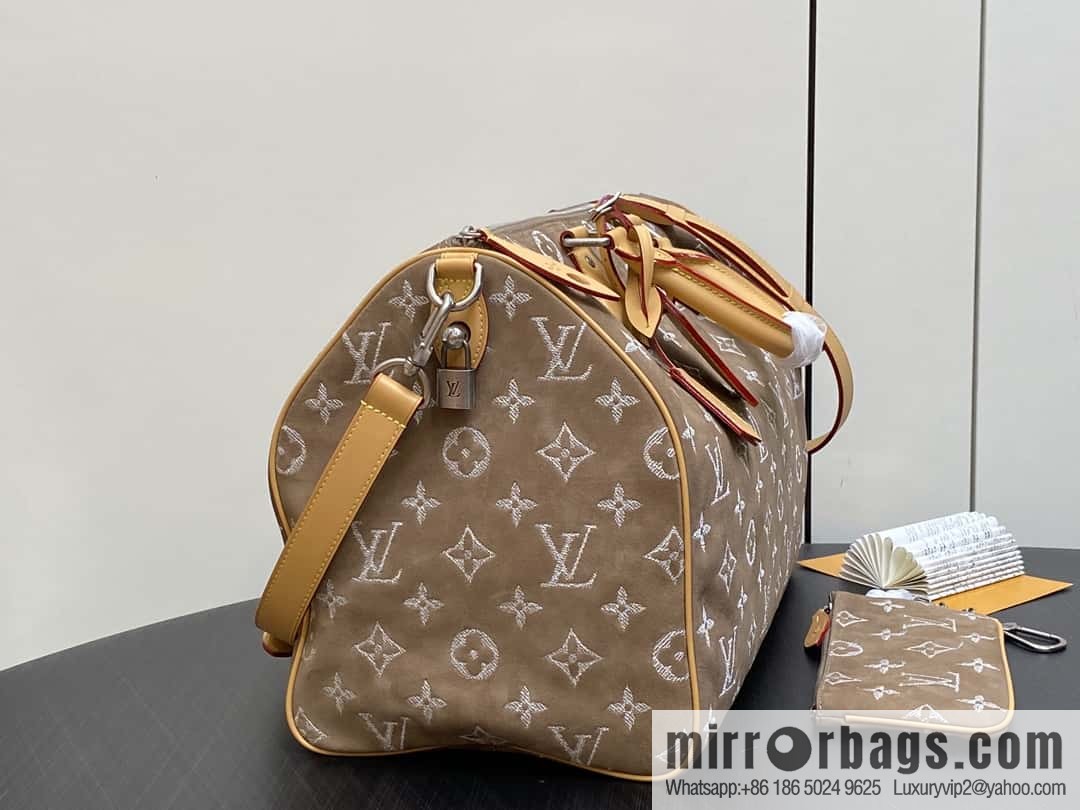 [Boutique‑grade] M24431 polished apricot, pillow bag speedy series P9 Bandoulière 40 Monogram Leather handbag