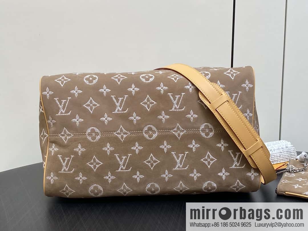 [Boutique‑grade] M24431 polished apricot, pillow bag speedy series P9 Bandoulière 40 Monogram Leather handbag