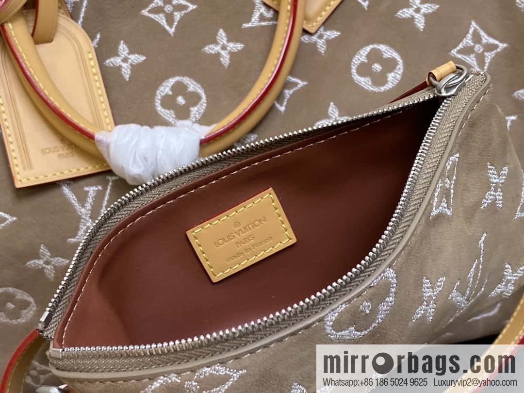 [Boutique‑grade] M24431 polished apricot, pillow bag speedy series P9 Bandoulière 40 Monogram Leather handbag