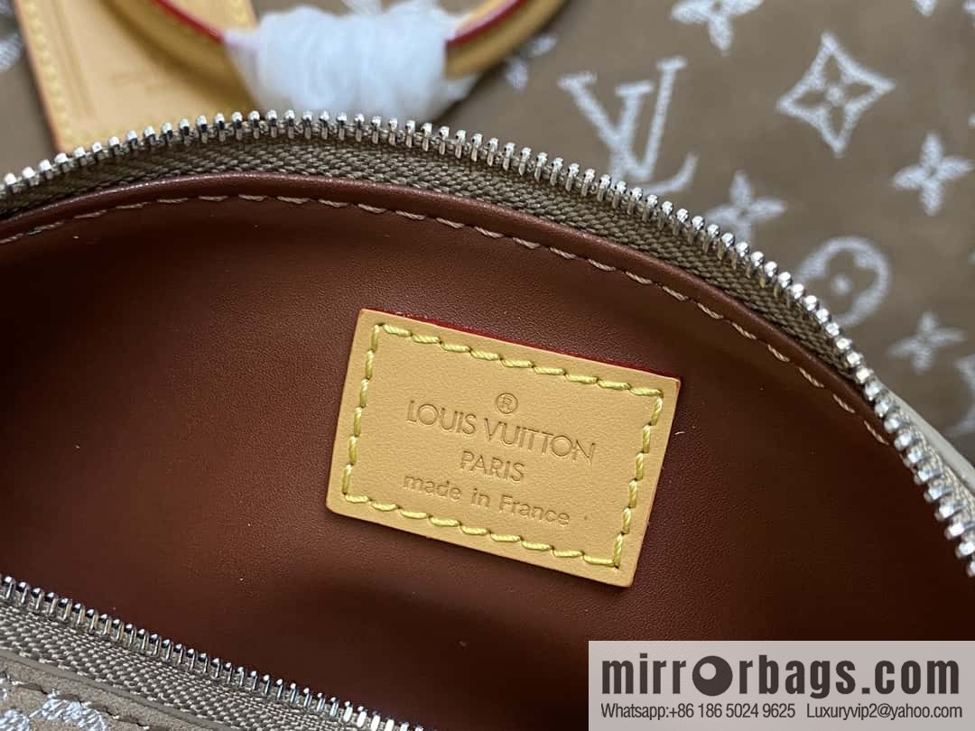 [Boutique‑grade] M24431 polished apricot, pillow bag speedy series P9 Bandoulière 40 Monogram Leather handbag