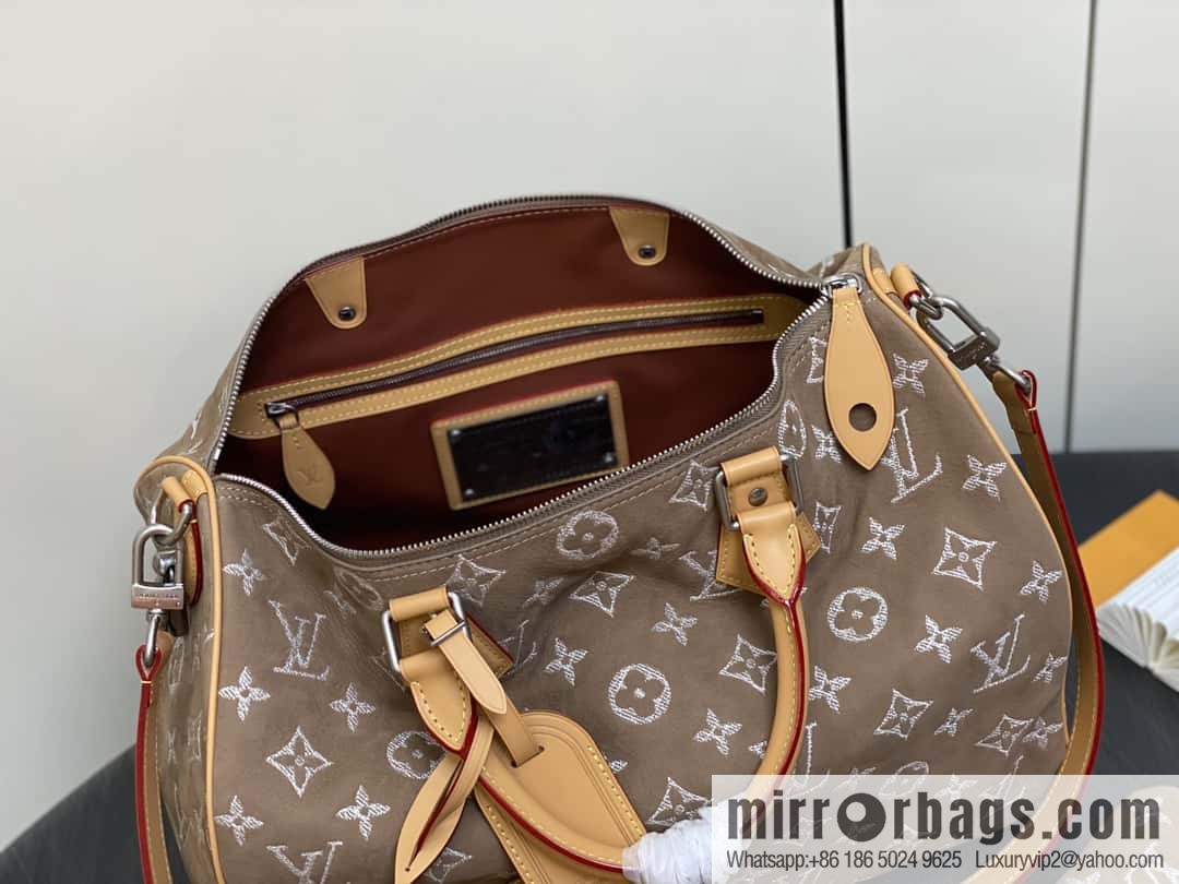 [Boutique‑grade] M24431 polished apricot, pillow bag speedy series P9 Bandoulière 40 Monogram Leather handbag