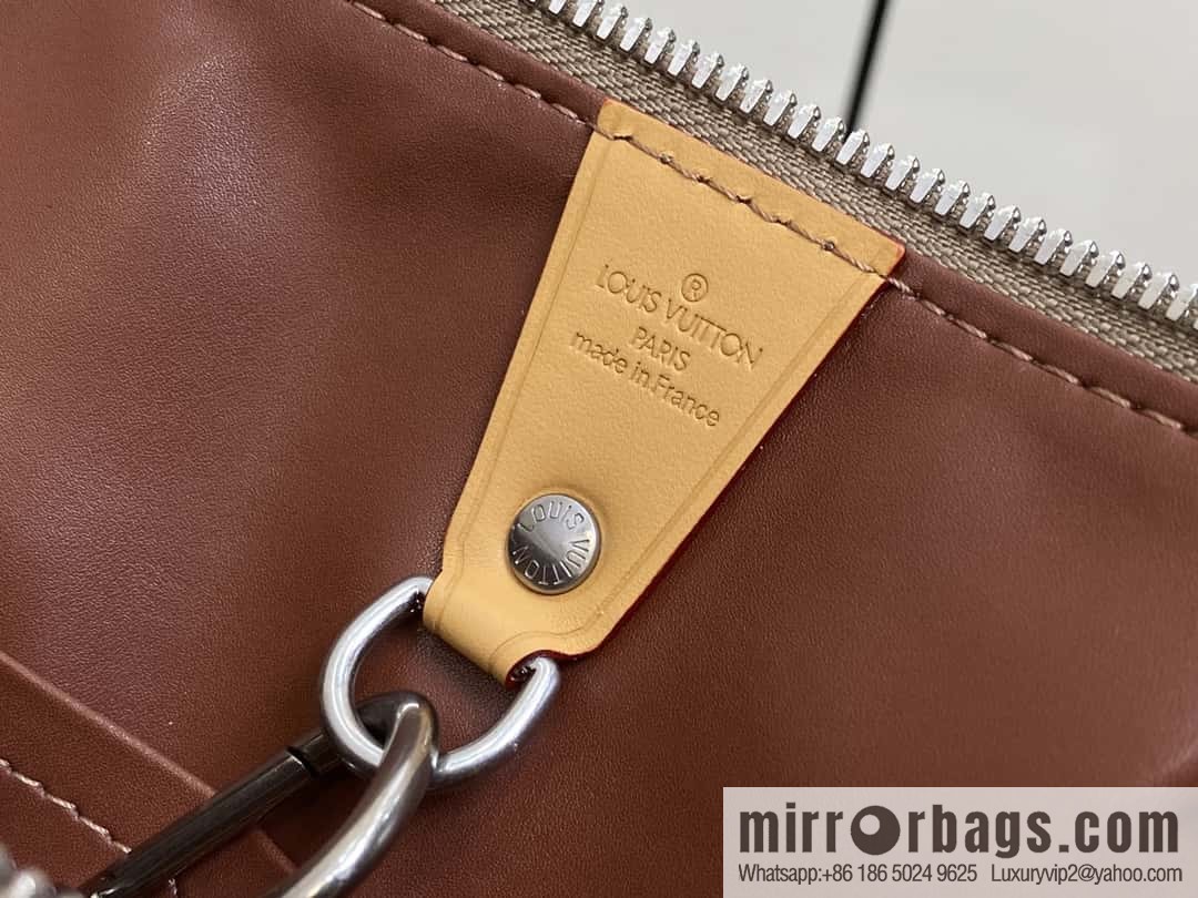 [Boutique‑grade] M24431 polished apricot, pillow bag speedy series P9 Bandoulière 40 Monogram Leather handbag