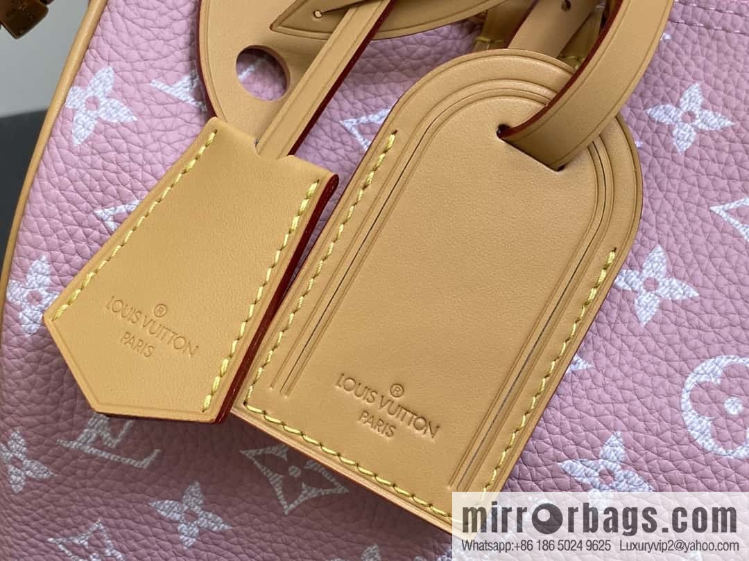 [Boutique‑grade] M21109 pink, all-leather pillow bag speedy series SPEEDY P9 BANDOULIZRE 30 handbag