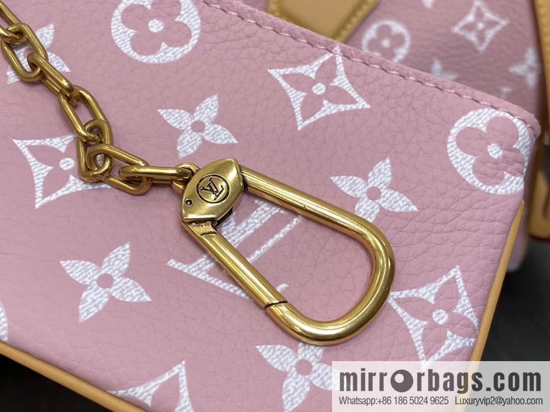 [Boutique‑grade] M21109 pink, all-leather pillow bag speedy series SPEEDY P9 BANDOULIZRE 30 handbag