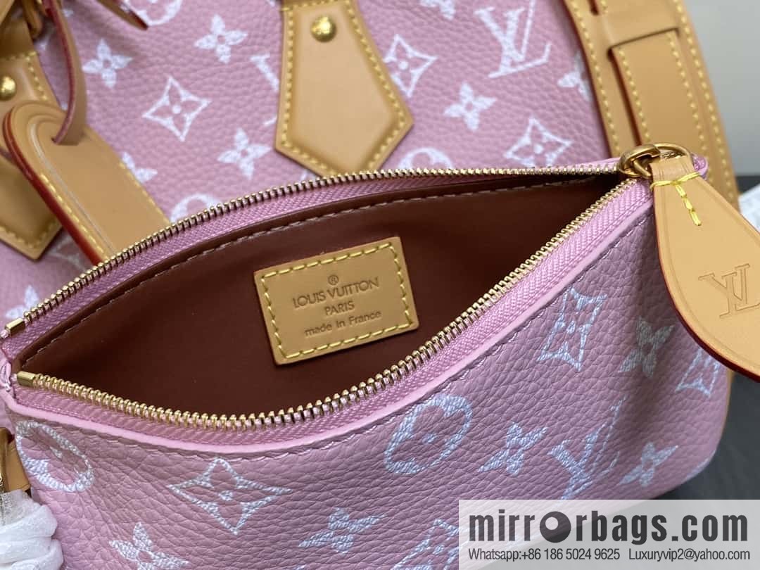 [Boutique‑grade] M21109 pink, all-leather pillow bag speedy series SPEEDY P9 BANDOULIZRE 30 handbag