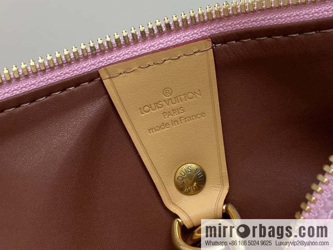 [Boutique‑grade] M21109 pink, all-leather pillow bag speedy series SPEEDY P9 BANDOULIZRE 30 handbag