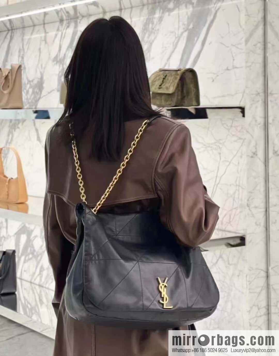 YSL 𝗝𝗔𝗠𝗜𝗘_ large sheepskin handbag 742431